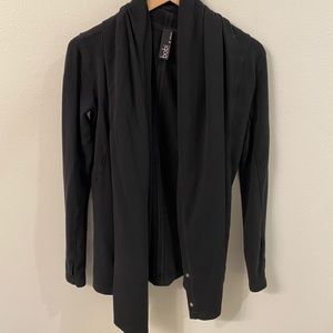 Bobi Convertible Wrap Cardigan XS Black